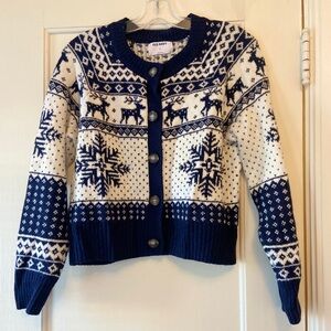 Old Navy Christmas/winter fair isle Cardigan